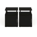 Table d'appoint de rangement Porch &amp; Den Mangin Black Utility Design