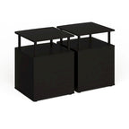 Table d'appoint de rangement Porch &amp; Den Mangin Black Utility Design