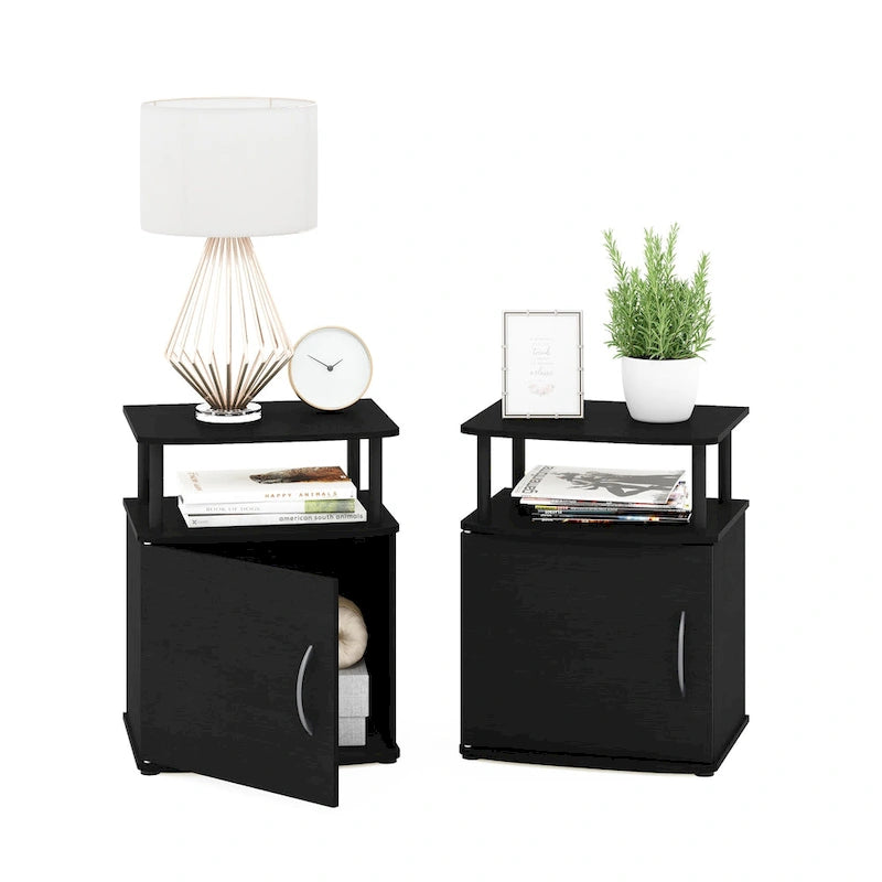 Table d'appoint de rangement Porch &amp; Den Mangin Black Utility Design