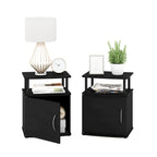Table d'appoint de rangement Porch &amp; Den Mangin Black Utility Design