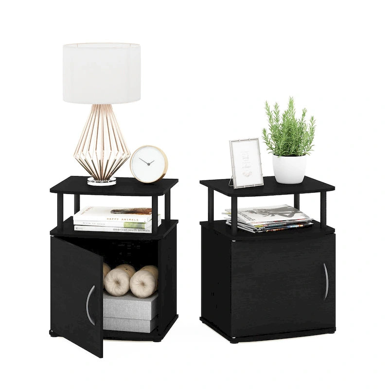 Table d'appoint de rangement Porch &amp; Den Mangin Black Utility Design
