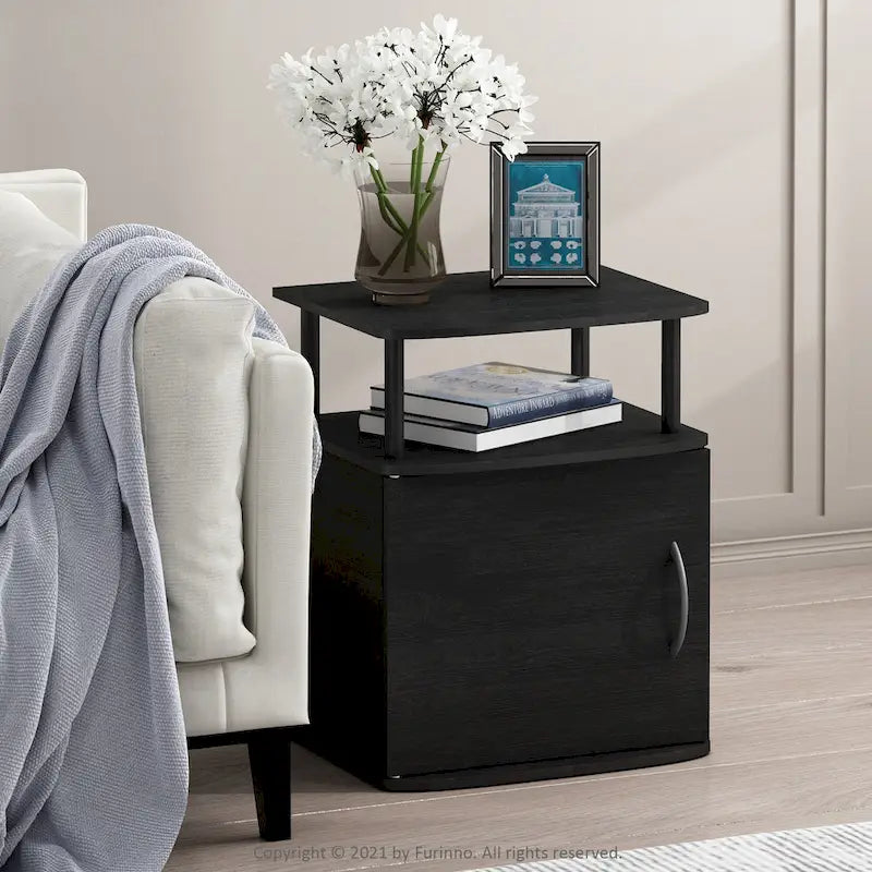 Table d'appoint de rangement Porch &amp; Den Mangin Black Utility Design