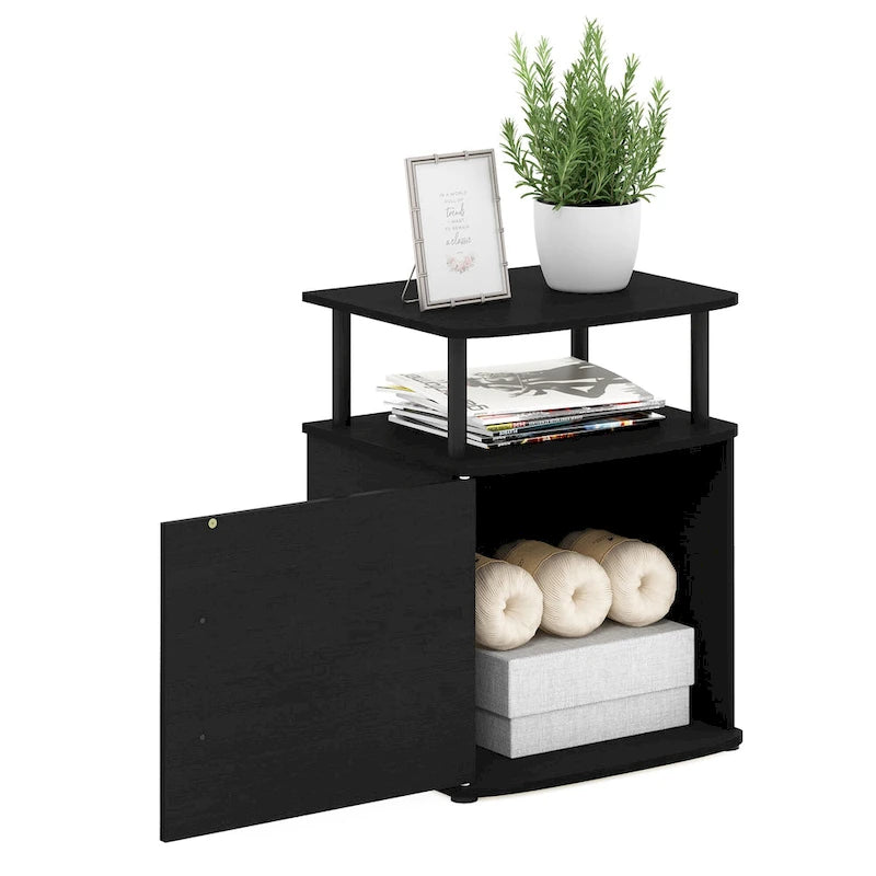 Table d'appoint de rangement Porch &amp; Den Mangin Black Utility Design