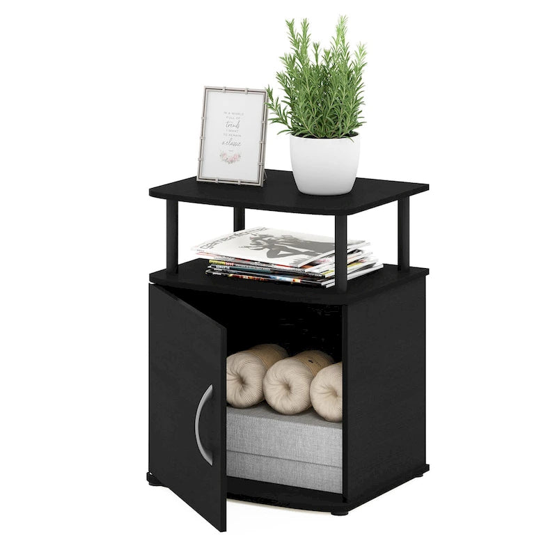 Table d'appoint de rangement Porch &amp; Den Mangin Black Utility Design