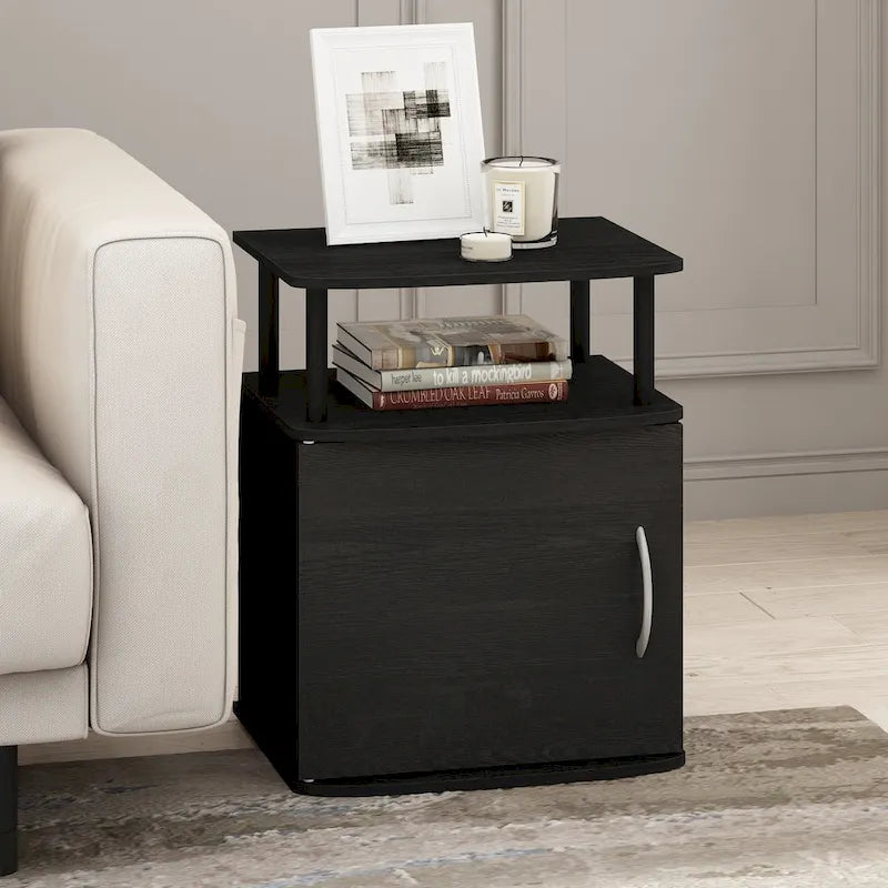 Table d'appoint de rangement Porch &amp; Den Mangin Black Utility Design