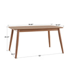 Ensemble de salle à manger conique en chêne norvégien et danois par iNSPIRE Q Modern