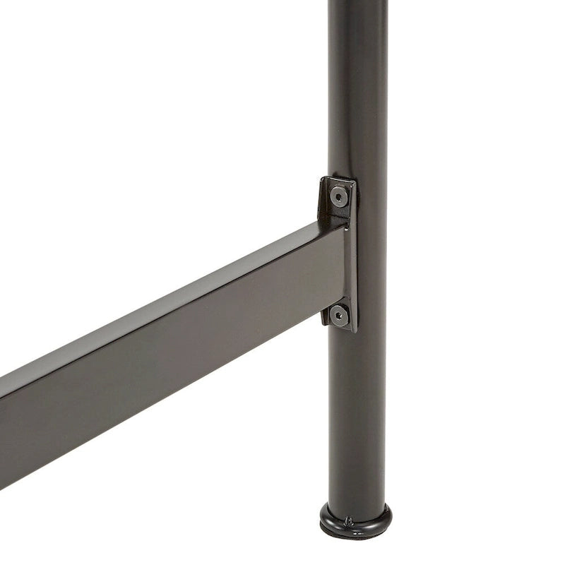 Lit Queen Bridgette beige capitonné en métal noir par iNSPIRE Q Classic