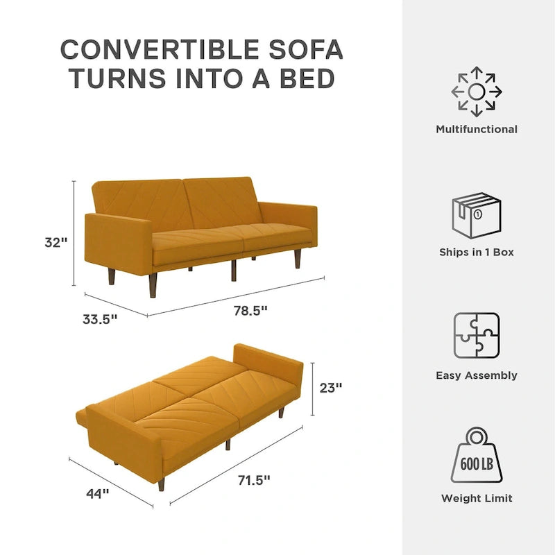 Futon en lin Marci Avenue Greene