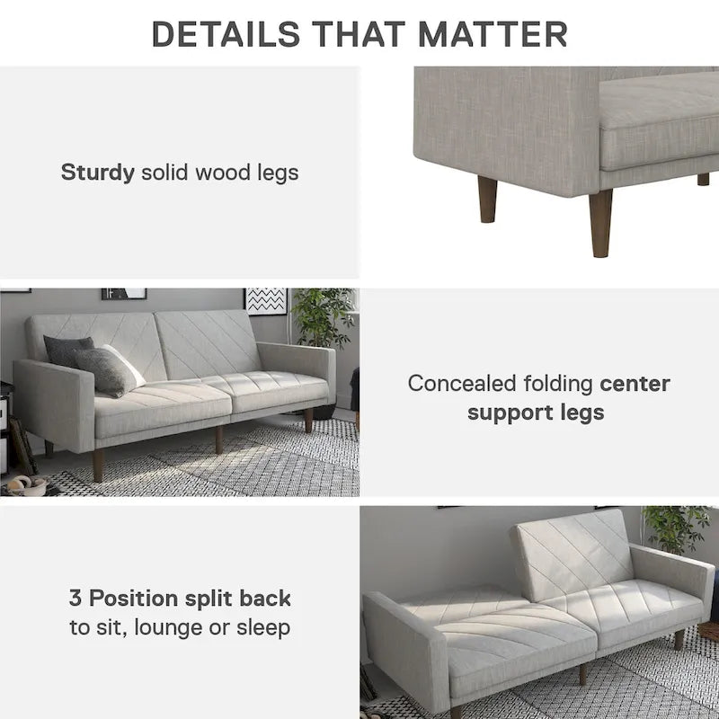 Futon en lin Marci Avenue Greene