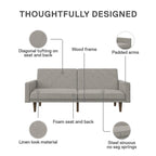 Futon en lin Marci Avenue Greene