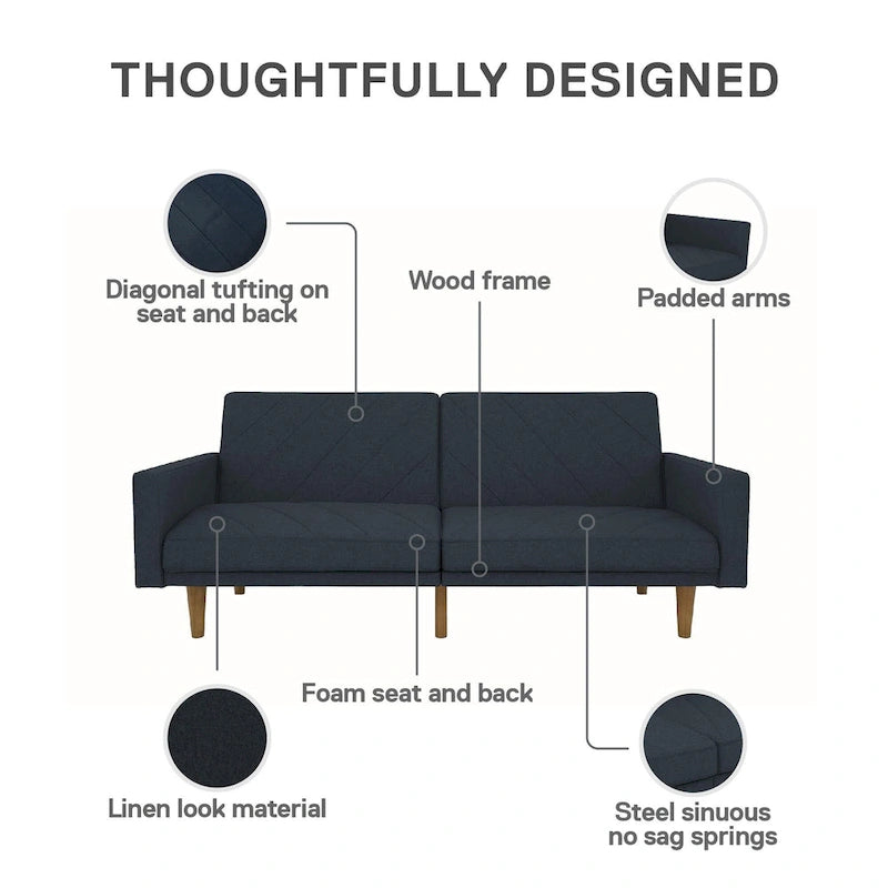 Futon en lin Marci Avenue Greene