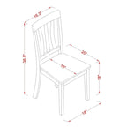 Ensemble de salle à manger moderne 5 pièces East West Furniture comprenant une table ronde et 4 chaises, coloris babeurre et cerisier