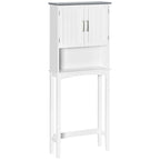 Meuble de rangement moderne Kleankin à double porte pour toilettes, organisateur de salle de bain