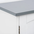 Meuble de rangement moderne Kleankin à double porte pour toilettes, organisateur de salle de bain