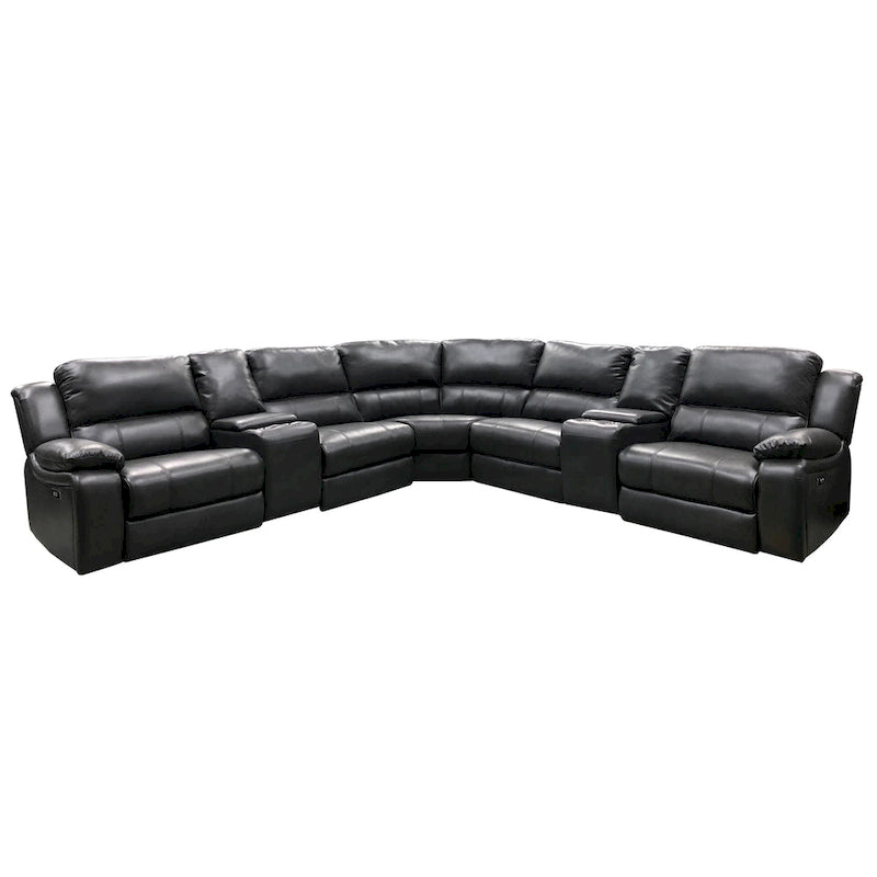 Brady 7 Piece Grey Power Reclining Living Room Sectional