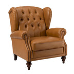 Fauteuil Alex Classic en cuir avec garniture cloutée par HULALA HOME