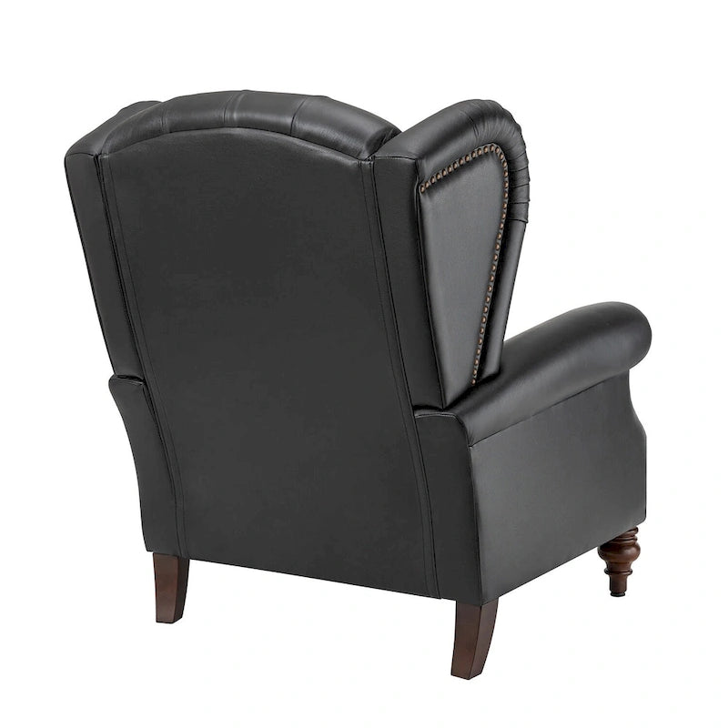 Fauteuil Alex Classic en cuir avec garniture cloutée par HULALA HOME