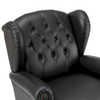 Fauteuil Alex Classic en cuir avec garniture cloutée par HULALA HOME