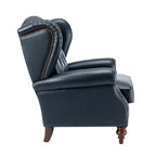 Fauteuil Alex Classic en cuir avec garniture cloutée par HULALA HOME