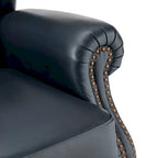 Fauteuil Alex Classic en cuir avec garniture cloutée par HULALA HOME