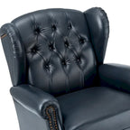 Fauteuil Alex Classic en cuir avec garniture cloutée par HULALA HOME