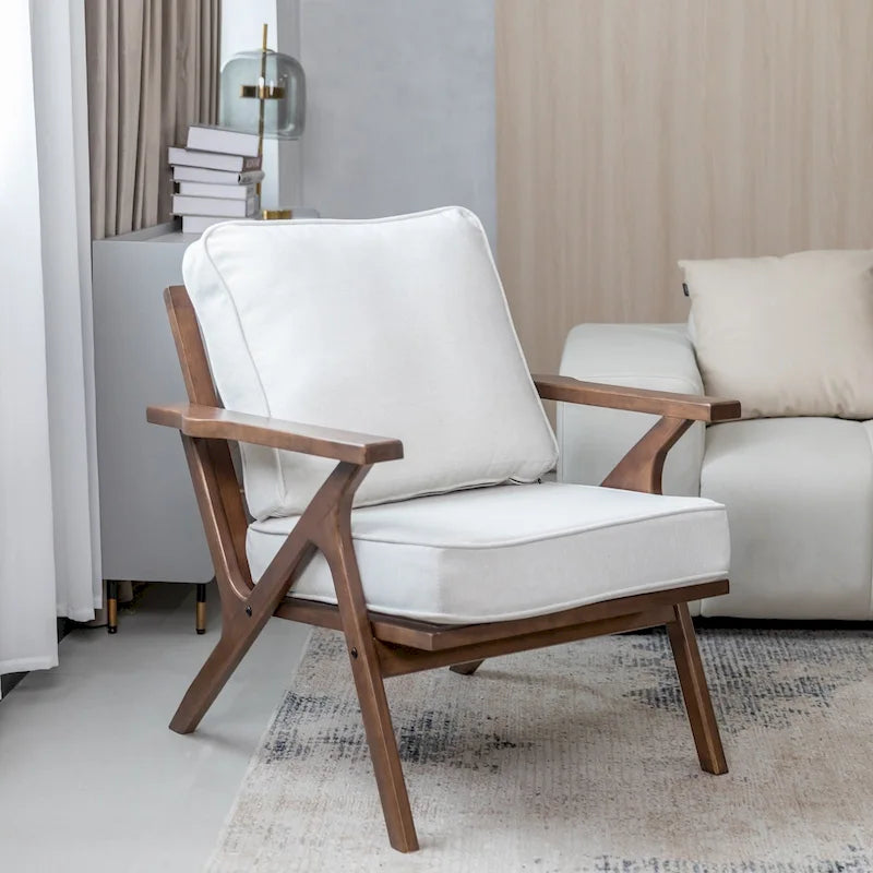 Fauteuil d'appoint, fauteuil de salon, fauteuil moderne du milieu du siècle, fauteuil de lecture d'appoint avec accoudoir.