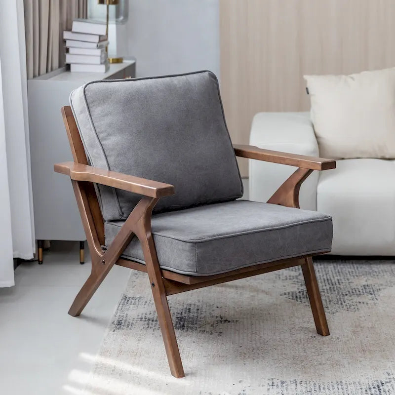 Fauteuil d'appoint, fauteuil de salon, fauteuil moderne du milieu du siècle, fauteuil de lecture d'appoint avec accoudoir.