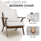 Fauteuil d'appoint, fauteuil de salon, fauteuil moderne du milieu du siècle, fauteuil de lecture d'appoint avec accoudoir.