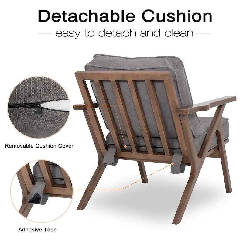 Fauteuil d'appoint, fauteuil de salon, fauteuil moderne du milieu du siècle, fauteuil de lecture d'appoint avec accoudoir.