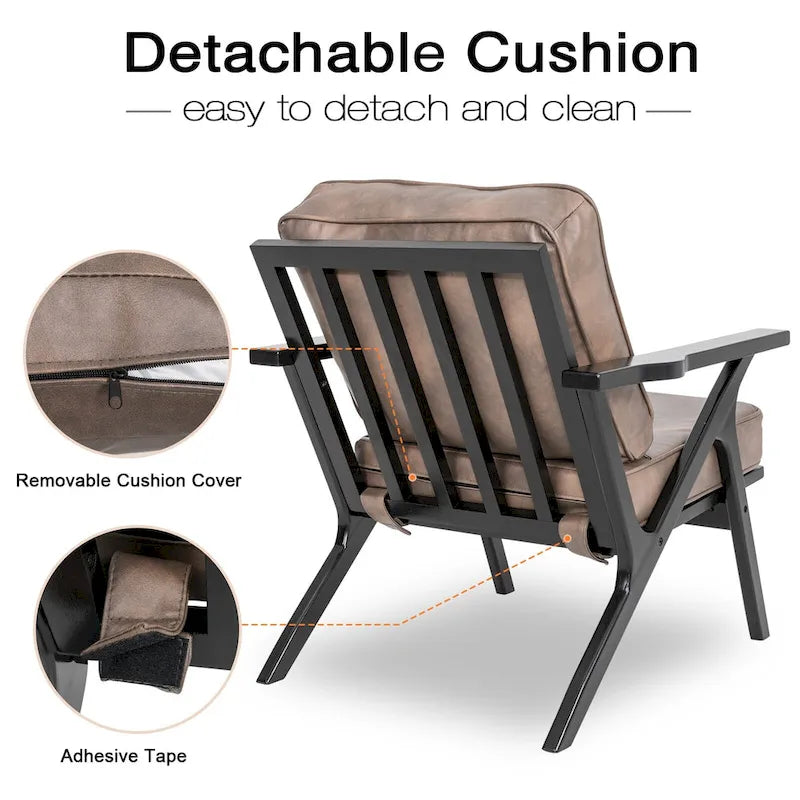 Fauteuil d'appoint, fauteuil de salon, fauteuil moderne du milieu du siècle, fauteuil de lecture d'appoint avec accoudoir.