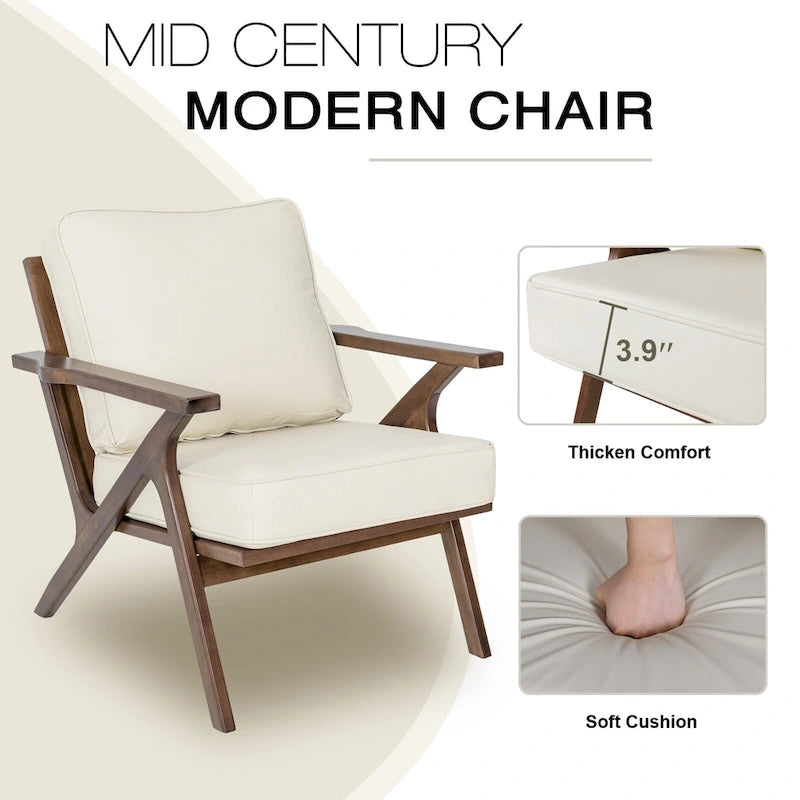 Fauteuil d'appoint, fauteuil de salon, fauteuil moderne du milieu du siècle, fauteuil de lecture d'appoint avec accoudoir.