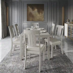 Ensemble de salle à manger classique en bois 7 pièces CraftPorch