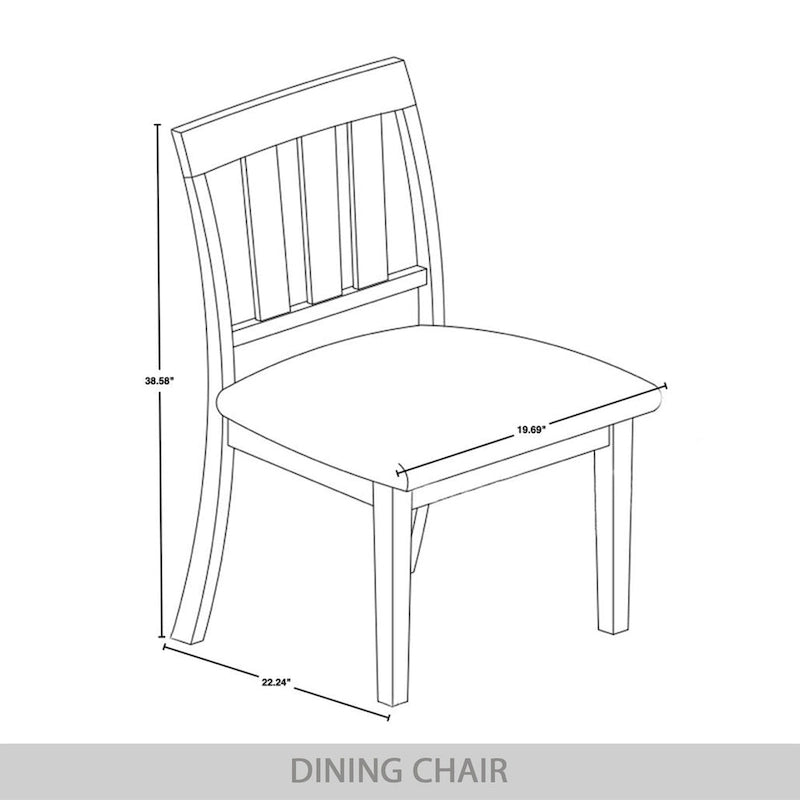 Ensemble de salle à manger classique en bois 7 pièces CraftPorch