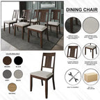Ensemble de salle à manger classique en bois 7 pièces CraftPorch