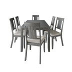 Ensemble de salle à manger classique en bois 7 pièces CraftPorch