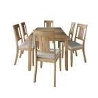Ensemble de salle à manger classique en bois 7 pièces CraftPorch