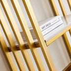 Console moderne, structure en métal avec pieds réglables, idéale pour l'entrée, le couloir, le salon et le bureau. (Noir)