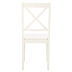Chaises de salle à manger SAFAVIEH Lulla Farmhouse à dossier croisé (lot de 2) - 46,7 cm (L) x 50,5 cm (l) x 94 cm (H) - 18L x 20P x 37H