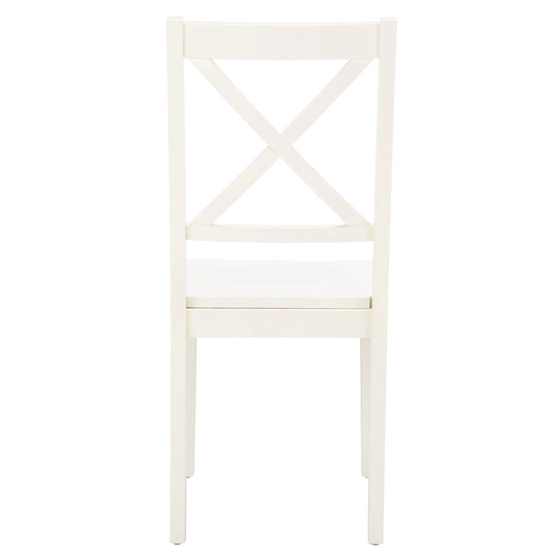 Chaises de salle à manger SAFAVIEH Lulla Farmhouse à dossier croisé (lot de 2) - 46,7 cm (L) x 50,5 cm (l) x 94 cm (H) - 18L x 20P x 37H