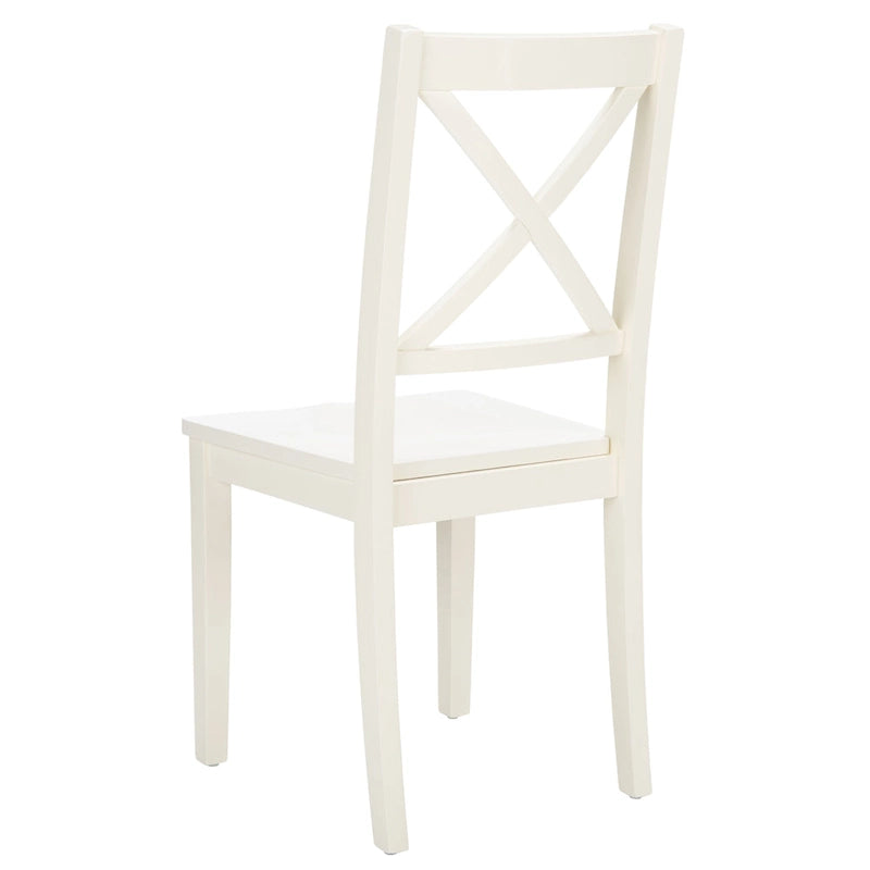 Chaises de salle à manger SAFAVIEH Lulla Farmhouse à dossier croisé (lot de 2) - 46,7 cm (L) x 50,5 cm (l) x 94 cm (H) - 18L x 20P x 37H