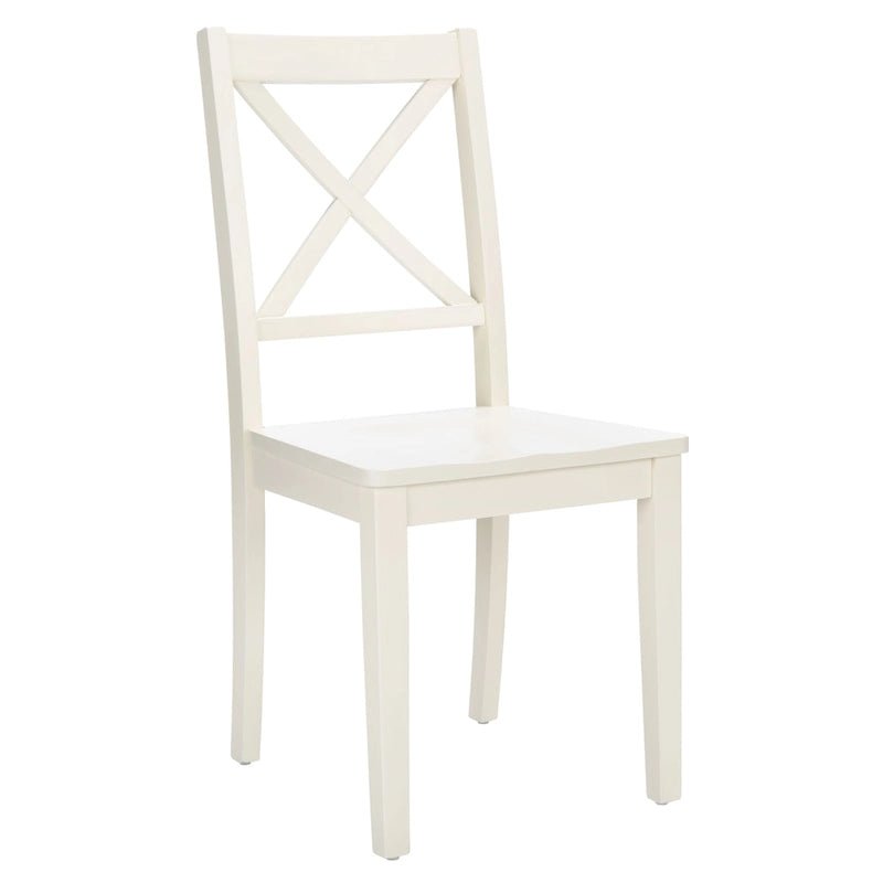 Chaises de salle à manger SAFAVIEH Lulla Farmhouse à dossier croisé (lot de 2) - 46,7 cm (L) x 50,5 cm (l) x 94 cm (H) - 18L x 20P x 37H