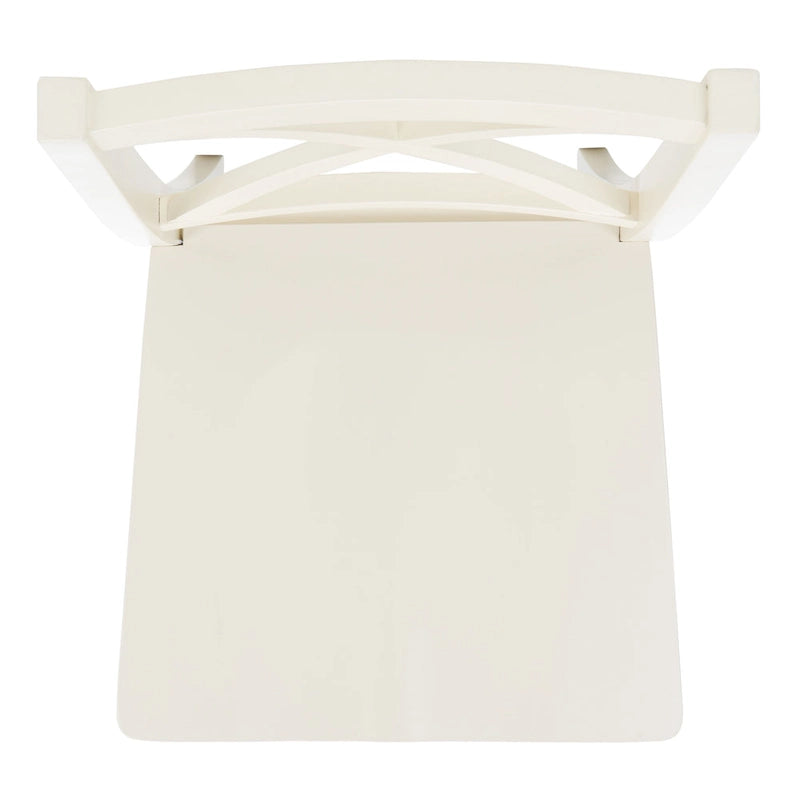 Chaises de salle à manger SAFAVIEH Lulla Farmhouse à dossier croisé (lot de 2) - 46,7 cm (L) x 50,5 cm (l) x 94 cm (H) - 18L x 20P x 37H