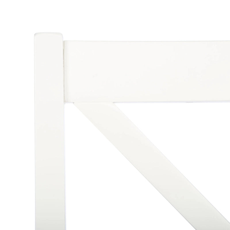 Chaises de salle à manger SAFAVIEH Lulla Farmhouse à dossier croisé (lot de 2) - 46,7 cm (L) x 50,5 cm (l) x 94 cm (H) - 18L x 20P x 37H