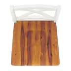 Chaises de salle à manger SAFAVIEH Lulla Farmhouse à dossier croisé (lot de 2) - 46,7 cm (L) x 50,5 cm (l) x 94 cm (H) - 18L x 20P x 37H