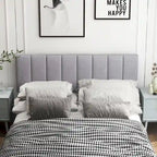 Tête de lit rembourrée en lin pour cadres de lit doubles et queen size