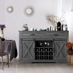 Meuble bar Royalcraft de 132 cm avec casier à vin et grand espace de rangement