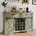 Meuble bar Royalcraft de 132 cm avec casier à vin et grand espace de rangement