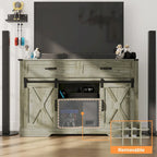 Meuble bar Royalcraft de 132 cm avec casier à vin et grand espace de rangement