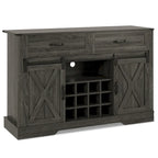 Meuble bar Royalcraft de 132 cm avec casier à vin et grand espace de rangement
