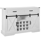 Meuble bar Royalcraft de 132 cm avec casier à vin et grand espace de rangement